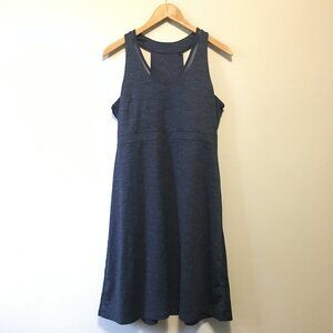 Mondetta Blue Chevron Racerback Workout Dress With Built in Bra